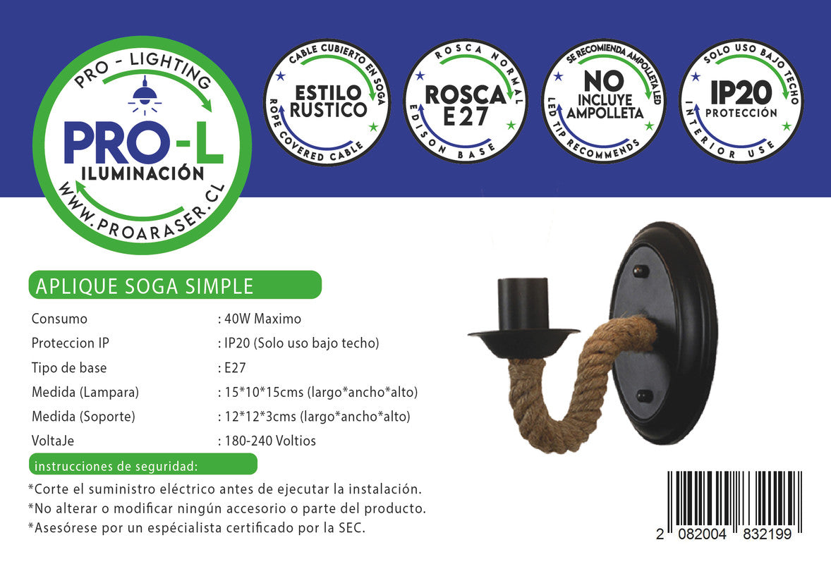 Aplique soga simple da
