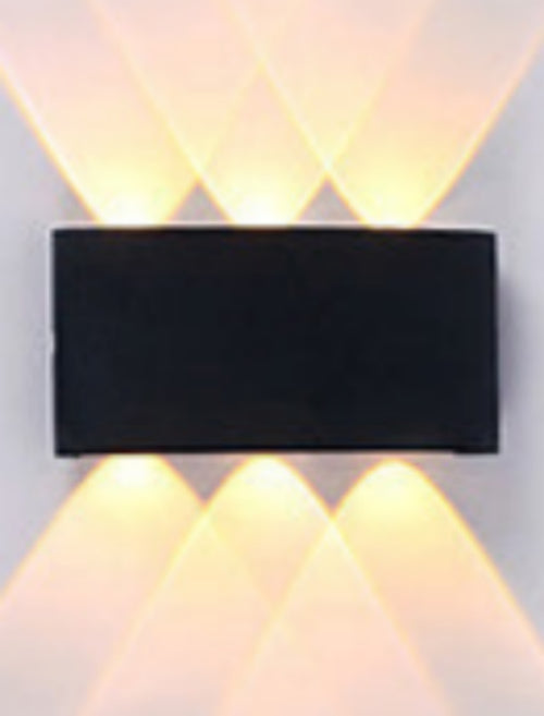 Aplique led 6x1w negro va