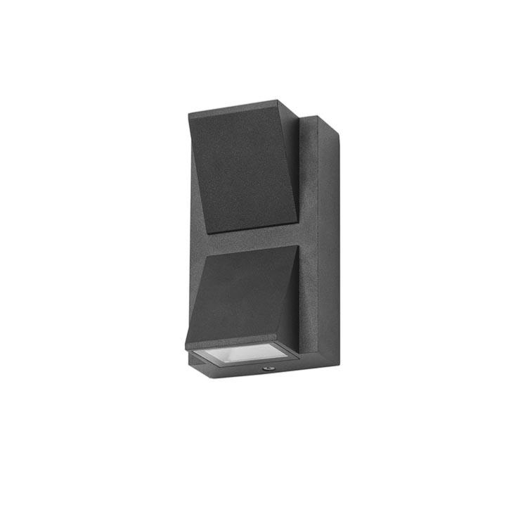 Aplique led 2x3w negro ti