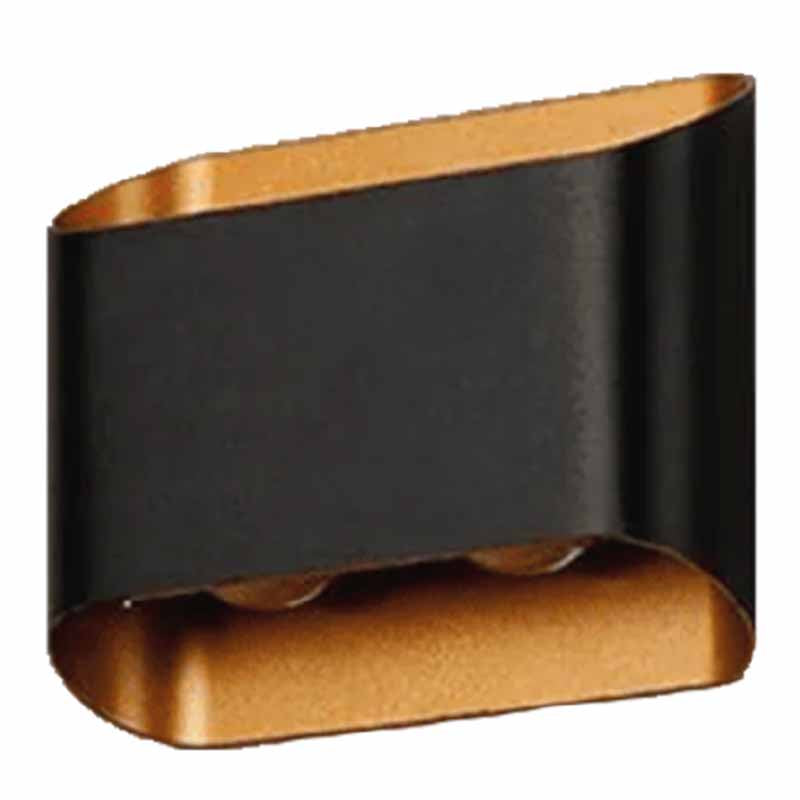 Aplique led 4x1w negro na