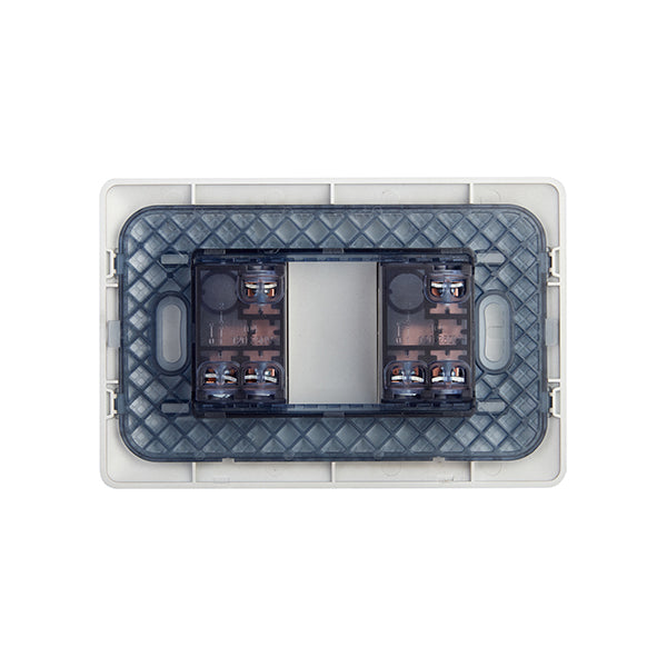 INTERRUPTOR DOBLE EMBUTIDO (9/15) 10A 250V (CHAMPAGNE)