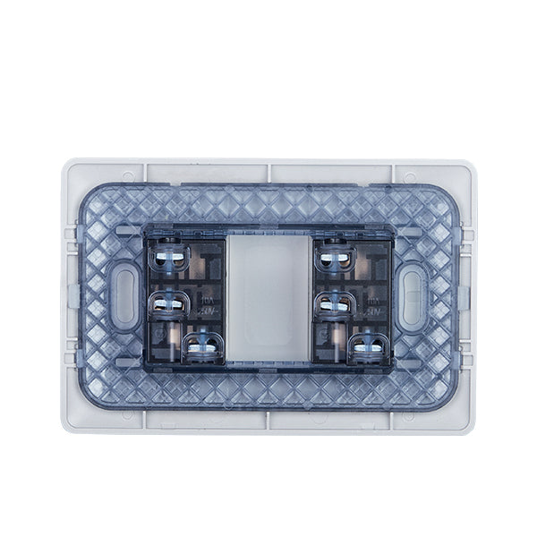 ENCHUFE DOBLE EMBUTIDO 10A 250V (CHAMPAGNE)