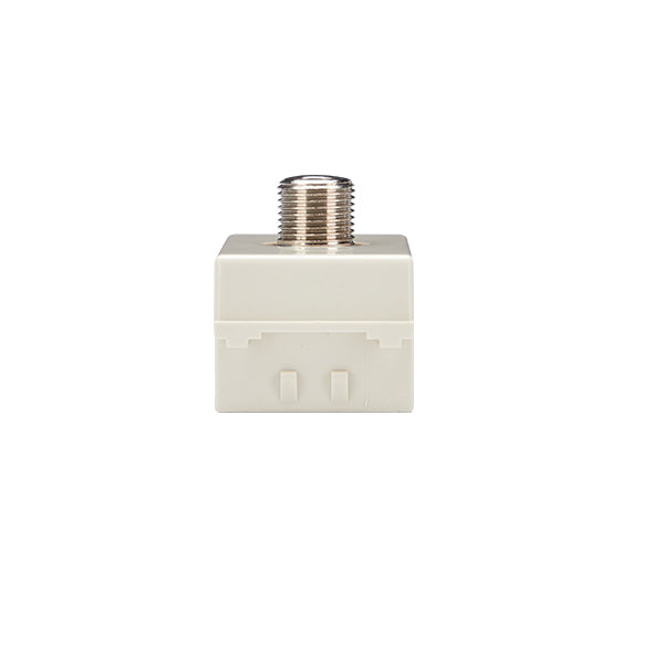 MODULO TOMA COAXIAL RG6 (BLANCO INVIERNO)