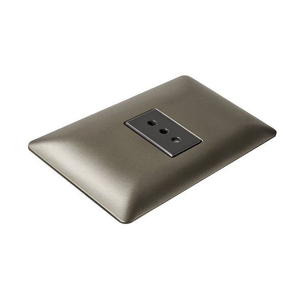 ENCHUFE SIMPLE EMBUTIDO 10A 250V (CAFÉ)