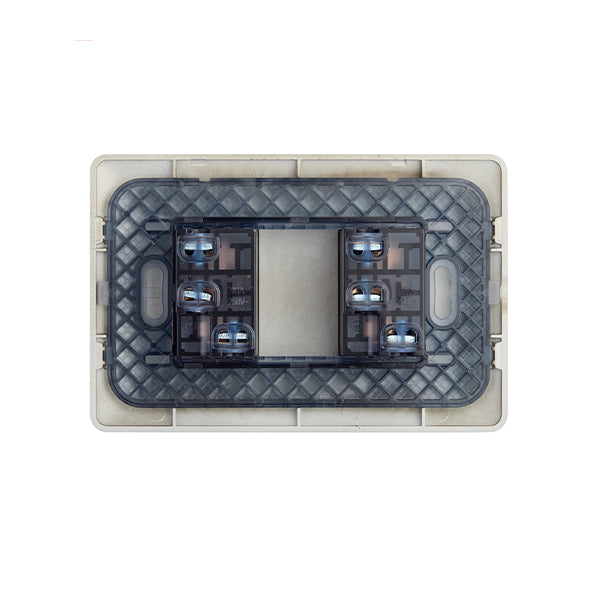 ENCHUFE DOBLE EMBUTIDO 10A 250V (CAFÉ)