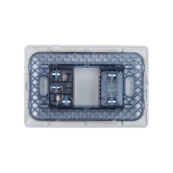 ENCHUFE SIMPLE 10A EMBUTIDO (1 Ud TZ1104) 250V + TOMA USB (CAFÉ)