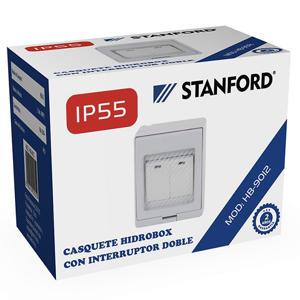 HYDROBOX CON INTERRUPTOR DOBLE SOBREPUESTO 9/15 (BLANCO)