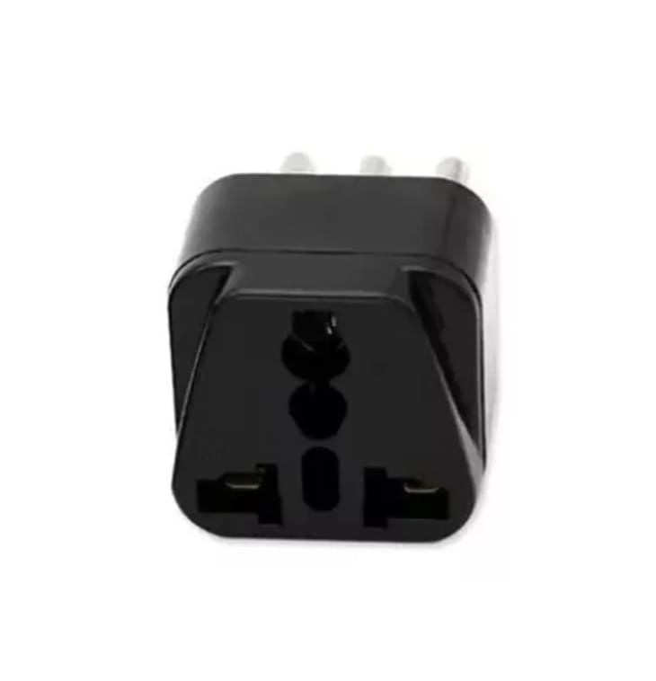 ENCHUFE ADAPTADOR UNIVERSAL NEGRO