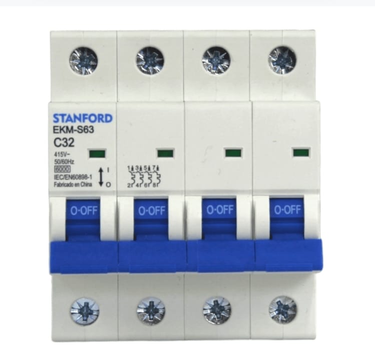 INTERRUPTOR AUTOMATICO 6KA, C, 4X32A