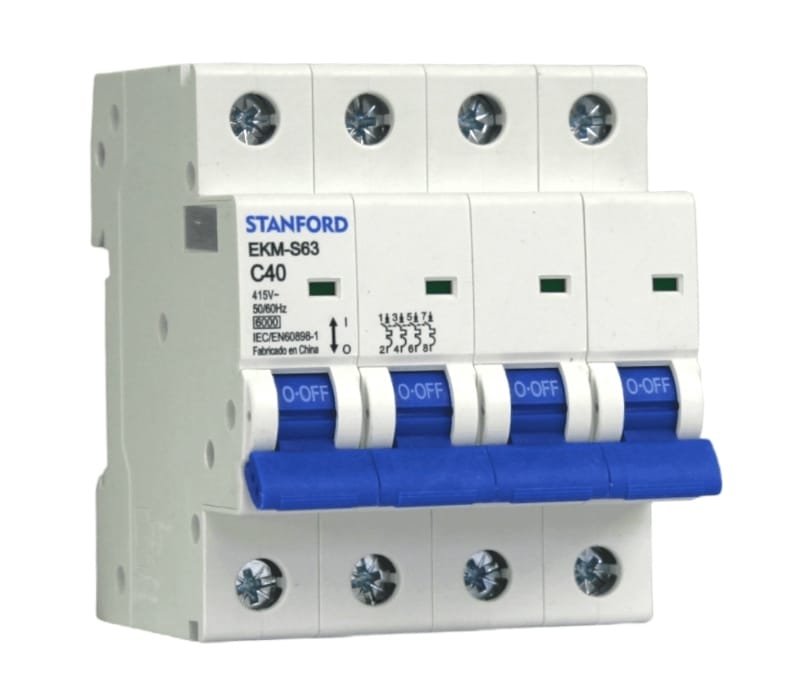 INTERRUPTOR AUTOMATICO 6KA, C, 4X40A