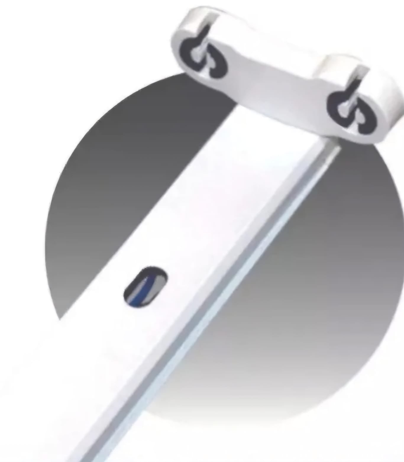CANOA DOBLE P/TUBO LED 2X9W 60CMS