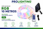 Tira Led Solar 10mts RGB IP65 con Estaca Panel