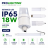Tubo LED Estanco Canoa Plana Regleta Slim 60cm 18W Fría IP65