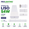 Tubo LED Estanco Canoa Plana Regleta Slim 120cm 54W Fría Liso