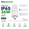 Tubo LED Estanco Canoa Plana Regleta Slim 120cm 36W Fría IP65