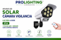 Luz Solar LED Diseño Cámara Disuasiva Sensor Movimiento