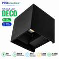 Aplique LED Integrado Cubo Diagonal Decorativo Bidireccional