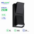 Aplique LED Vertical Doble Haz Luz Arriba Abajo Exterior