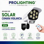 Luz Solar LED Diseño Cámara Disuasiva Sensor Movimiento