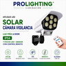 Luz Solar LED Diseño Cámara Disuasiva Sensor Movimiento
