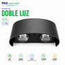 Aplique LED Doble Haz Luz Arriba Abajo Exterior Decorativo