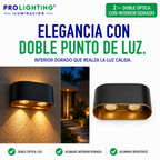 Aplique LED Ovalado Doble Haz Luz Arriba Abajo Exterior
