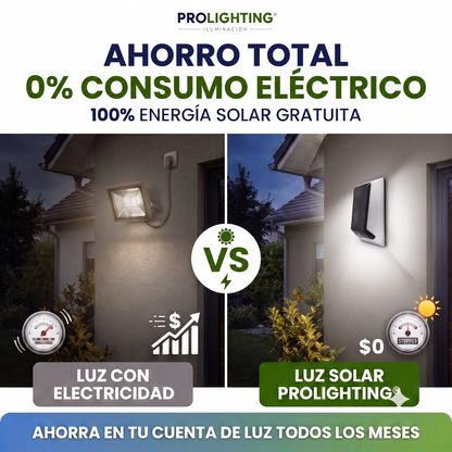 Luz Solar LED RECTANGULAR con Sensor de Movimiento PIR Exterior impermeable IP54