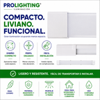 Tubo LED Estanco Canoa Plana Regleta Slim 60cm 27W Fría Liso