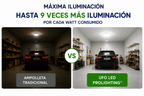 Ampolleta LED Foco Panel UFO Alta Potencia 18W Fría 12cm T120 E27