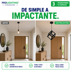 Lampara Colgante Cubo Metal Diseño Industrial Base E27