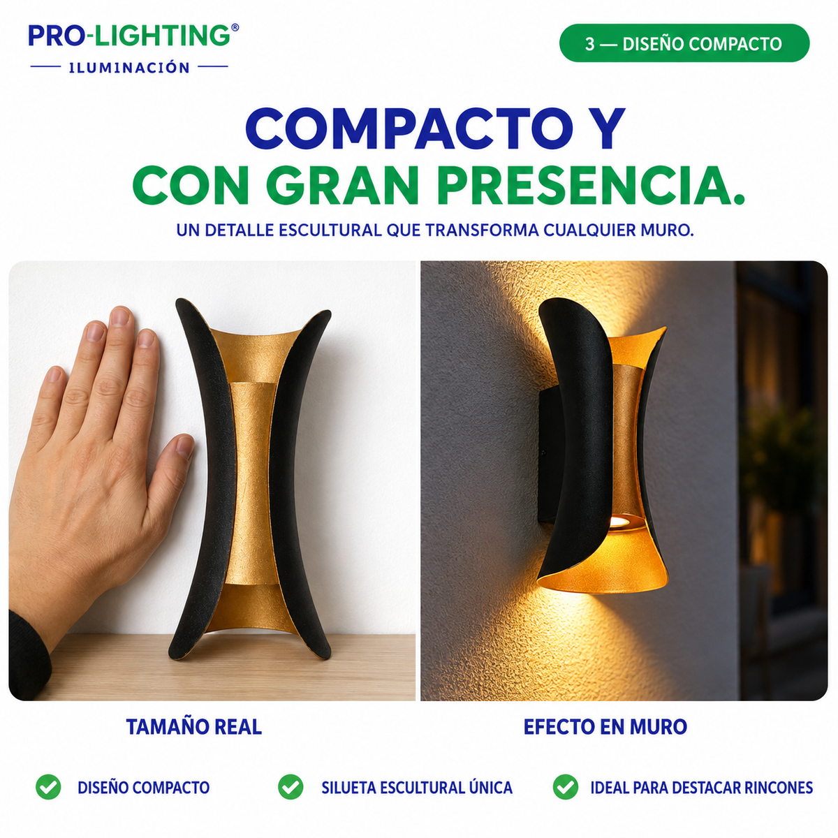 Aplique LED Integrado Bidireccional Deco 6W Interior Exterior