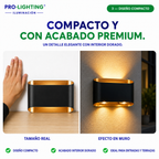 Aplique LED Ovalado Doble Haz Luz Arriba Abajo Exterior