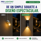Aplique LED Vertical Doble Haz Luz Arriba Abajo Exterior