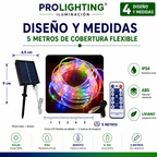 Tira LED Solar 5mts RGB IP54 con Estaca Panel