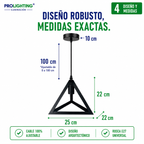 Lampara Colgante Pirámide Triangular Metal Negro Diseño Base E27