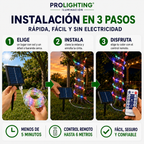 Tira LED Solar 10mts RGB IP54 con Estaca Panel