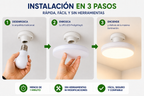 Ampolleta LED Foco Panel UFO Alta Potencia 36W Cálida 18,5cm T185 E27
