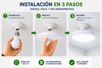 Ampolleta LED Foco Panel UFO Alta Potencia 60W Fría 26cm T260 E27