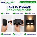 Aplique LED Doble Haz Luz Arriba Abajo Exterior Decorativo