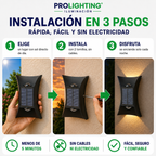 Luz Solar LED Decorativa Doble Foco Calida y Fria Exterior