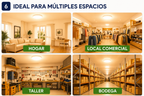 Ampolleta LED Foco Panel UFO Alta Potencia 60W Cálida 26cm T260 E27