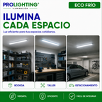 Tubo LED Estanco Canoa Plana Regleta Slim 120cm 36W Fría
