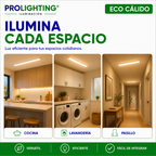 Tubo LED Estanco Canoa Plana Regleta Slim 90cm 27W Cálida