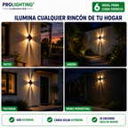 Foco Solar LED Muro Exterior Fotocelda Automático IP54
