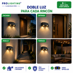 Aplique LED Doble Haz Luz Arriba Abajo Exterior Decorativo