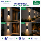 Aplique LED Vertical Doble Haz Luz Arriba Abajo Exterior