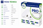 Ampolleta LED Foco Panel UFO Alta Potencia 60W Fría 26cm T260 E27