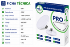 Ampolleta LED Foco Panel UFO Alta Potencia 50W Fría 22cm T220 E27