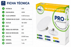Ampolleta LED Foco Panel UFO Alta Potencia 50W Cálida 22cm T220 E27
