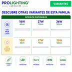 Tubo LED Estanco Canoa Plana Regleta Slim 120cm 36W Fría